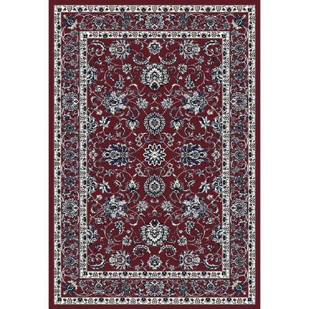 ART CARPET 9 X 12 Ft. Arabella Collection Traditional Border Woven Area Rug, Red 841864102600